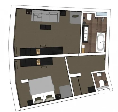 Dispozícia apartmánu Exclusive