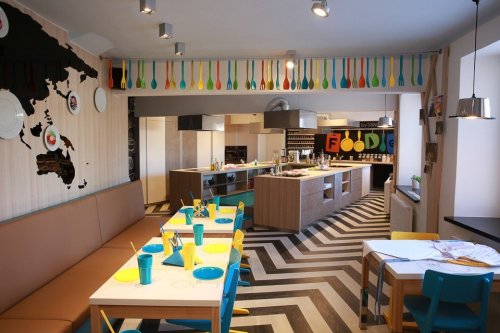 Interiér kulinárskeho štúdia Foodie