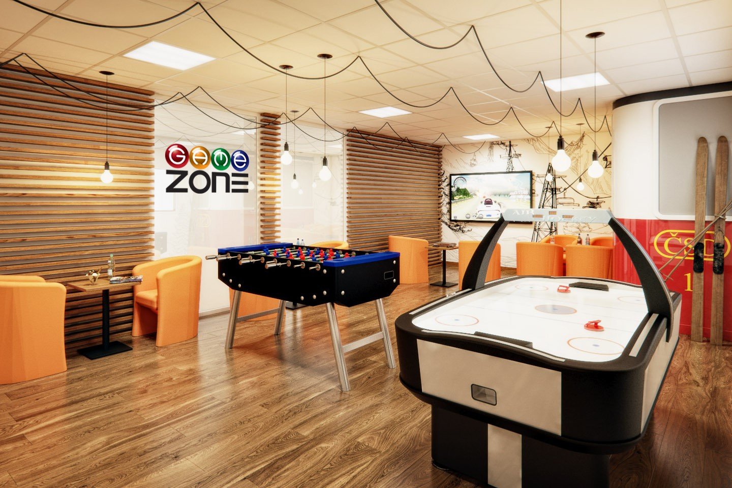 Interiér herne Gamezone