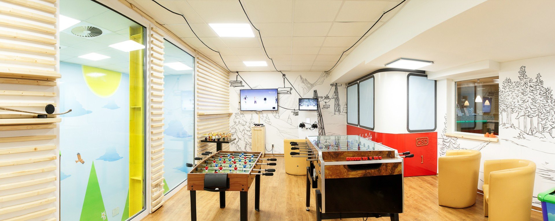 Airhockey a kalčeto v herni Gamezone
