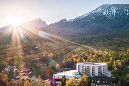 Letecký pohľad na hotel Atrium 