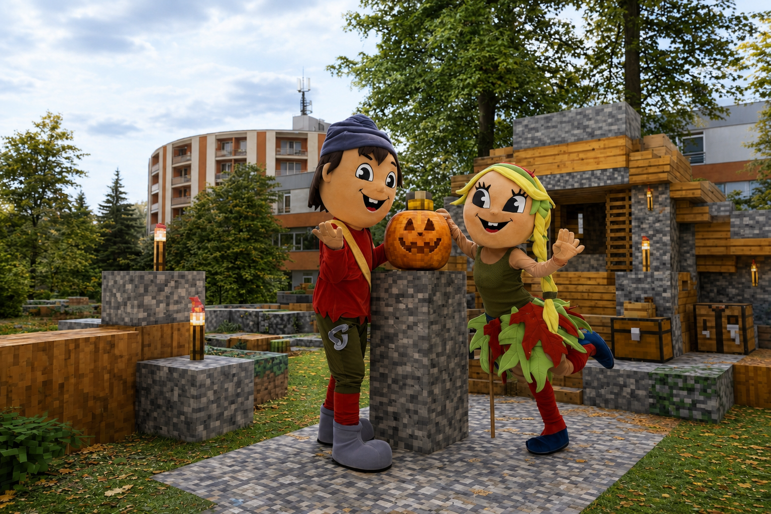 Zábavný animačný program s maskotom a papagájmi v Atrium Hoteli - Trinity Hotels.sk