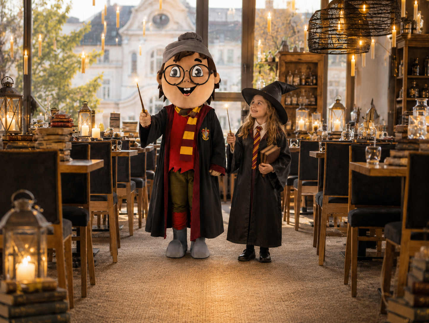 Zábavný animačný program s maskotom a papagájmi v Atrium Hoteli - Trinity Hotels.sk